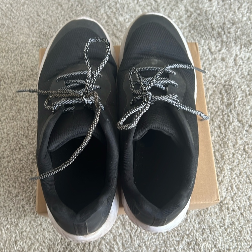 Black activewear shoes.